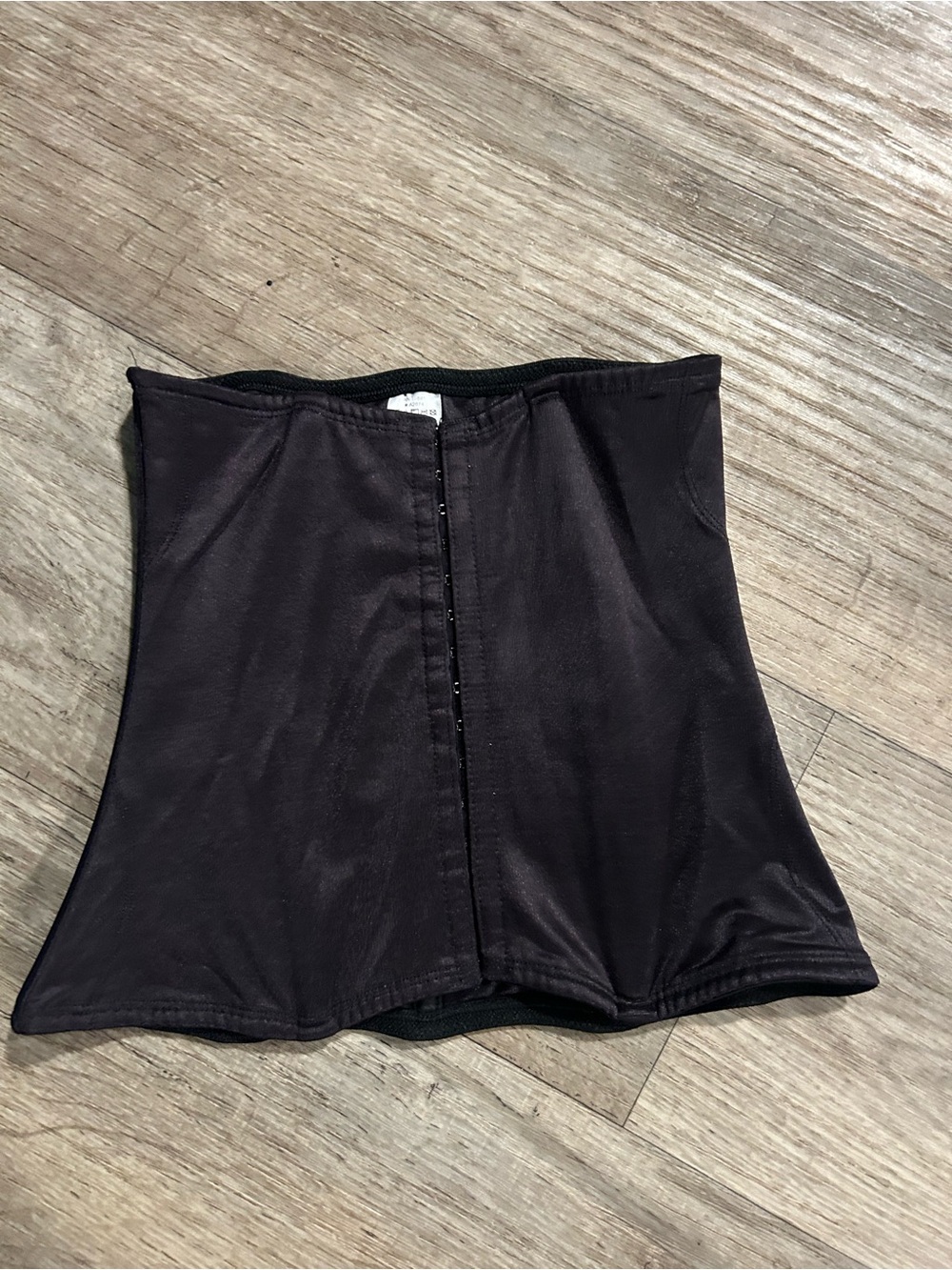 Black corset in a small #corset #fitted